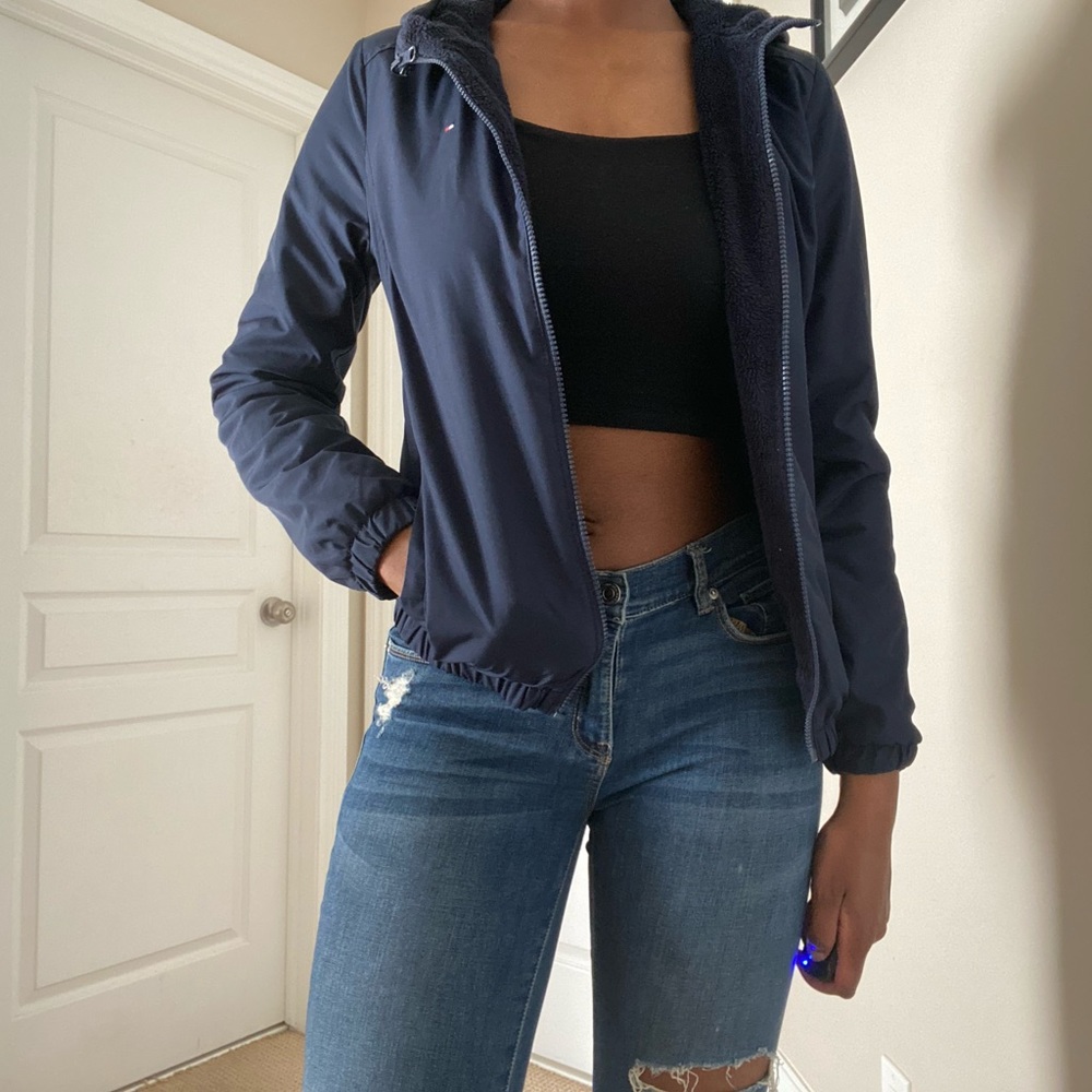Reversable Navy Blue Tommy Hilfiger Jacket